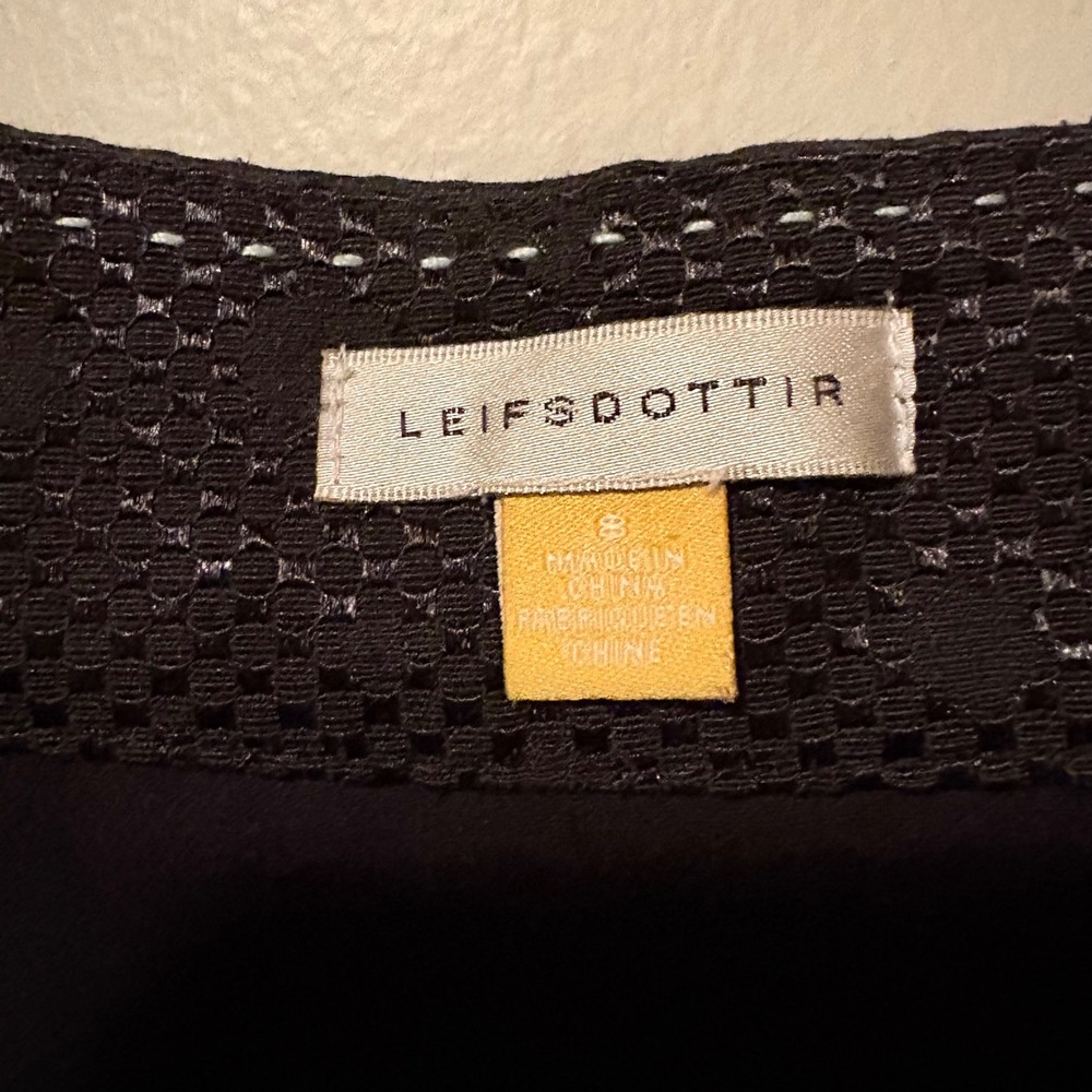 Leifsdottir for Anthropologie Watercolor Bird Print Asymmetrical Silk Skirt SZ 8 - Picture 5 of 8
